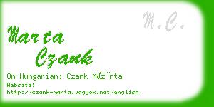 marta czank business card